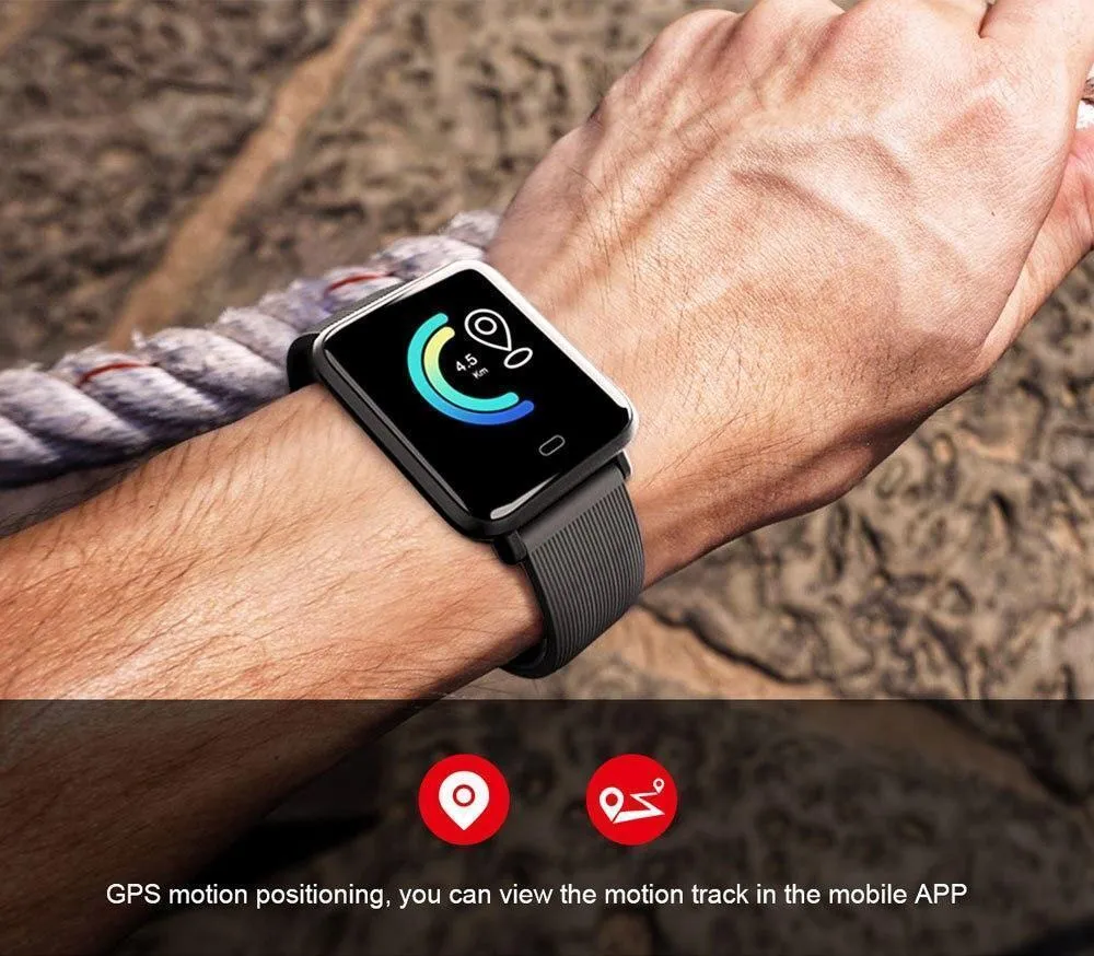 New IP67 Waterproof Smart Watch Bluetooth Sport Pedometer Heart Rate Monitor For iPhone Android