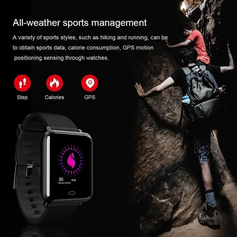 New IP67 Waterproof Smart Watch Bluetooth Sport Pedometer Heart Rate Monitor For iPhone Android