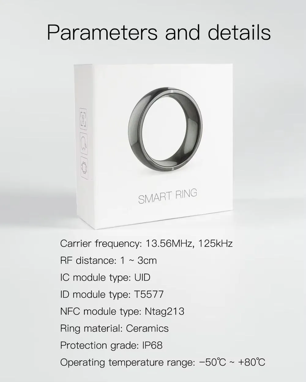 New Smart Ring NFC Wear  R3 R4 New Technology Magic Finger Smart NFC Ring for IOS Android Windows NFC Mobile Phone