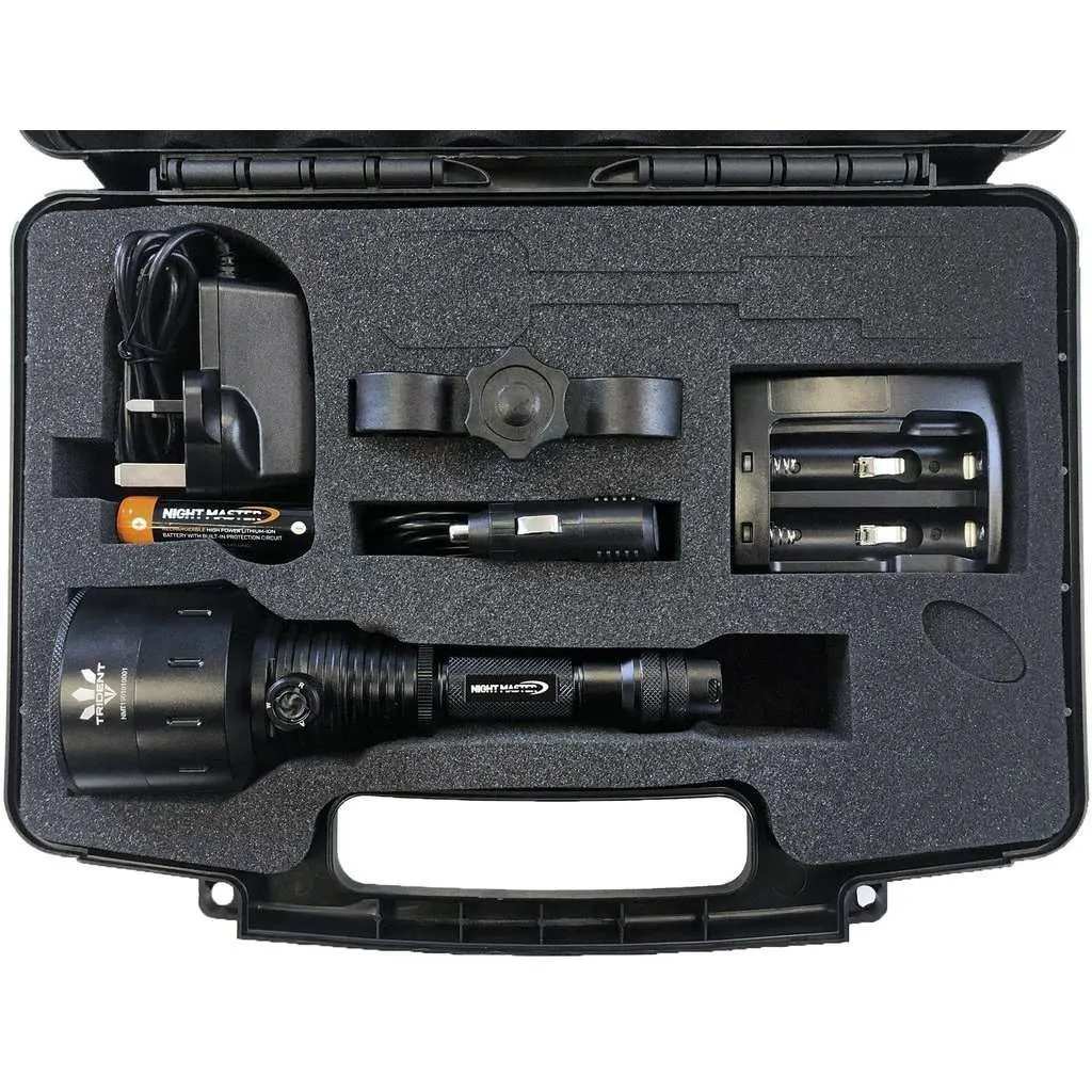 Night Master Trident Tri-LED Long Range Dimmable Hunting Light