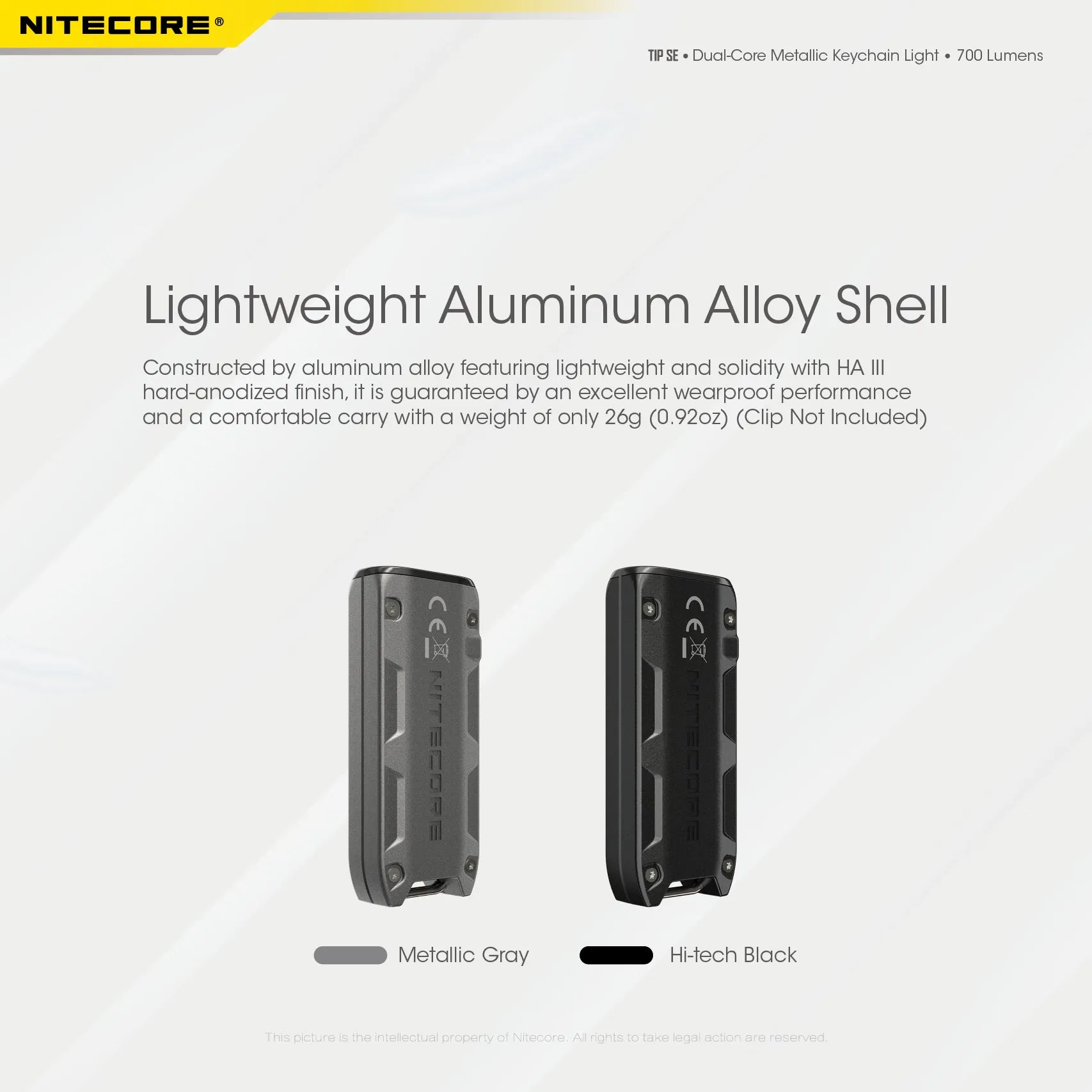 Nitecore TIP SE Dual-Core Metallic Keychain light