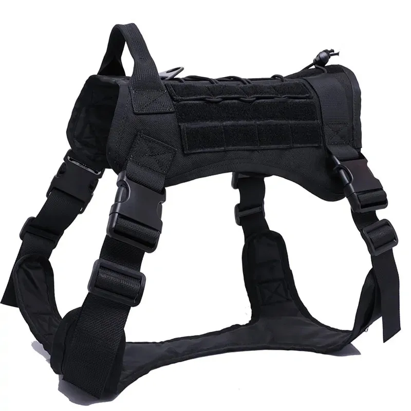 Nylon Tactical Dog Harness for Large Dogs
