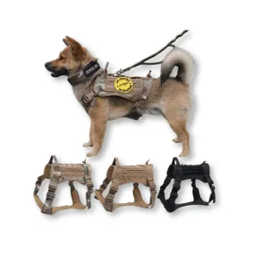 Nylon Tactical Dog Harness for Large Dogs