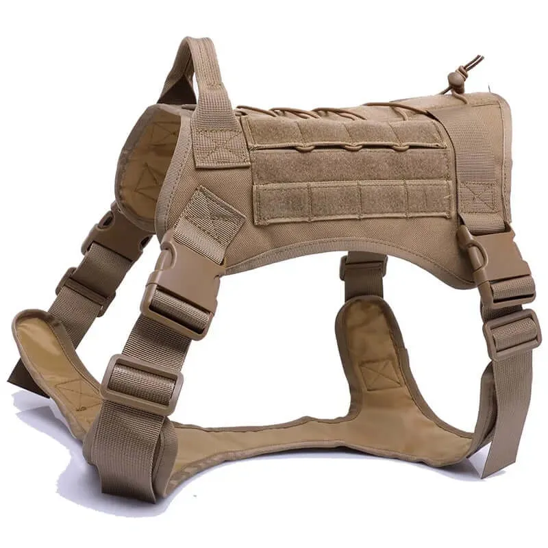 Nylon Tactical Dog Harness for Large Dogs