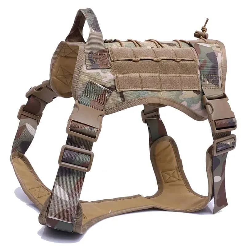 Nylon Tactical Dog Harness for Large Dogs