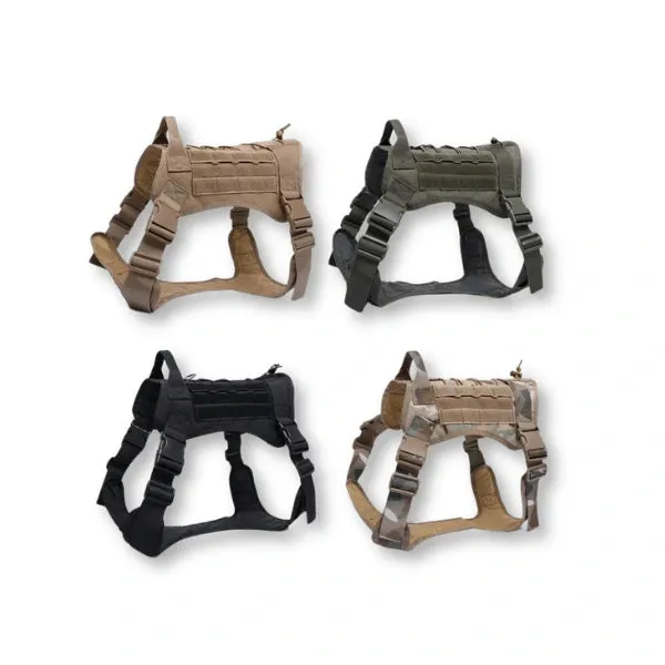 Nylon Tactical Dog Harness for Large Dogs