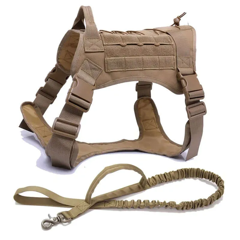 Nylon Tactical Dog Harness for Large Dogs