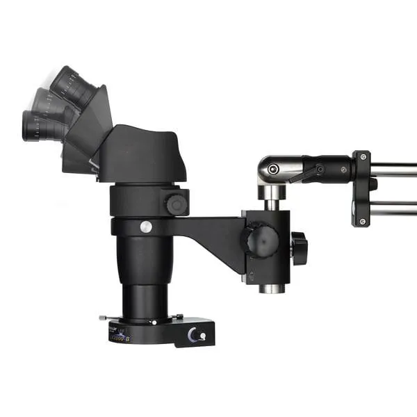 OC White TKEZT-850-A Ergo-Zoom&reg; 850 Stereo Zoom Trinocular Microscope with Dual Boom Stand, 22" LCD Monitor, 6MP Hybrid HDMI/USB Camera & Fiberoptic Annular Ring Light