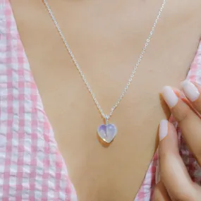 Opal Stone Pendant With Silver Chain | Healing Stone | Elegant Daily Wear Jewelry