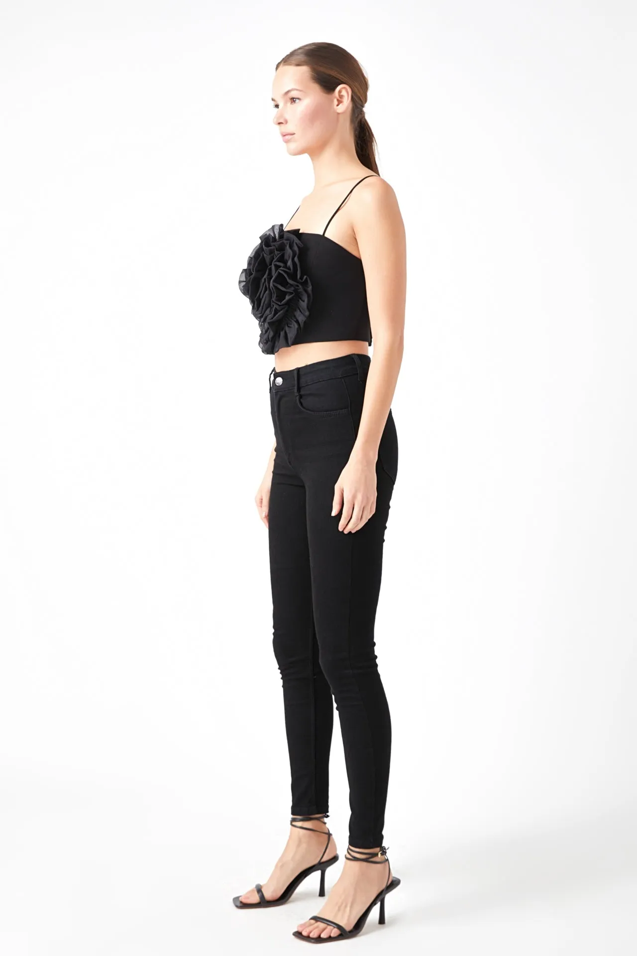 Organza Flower Top