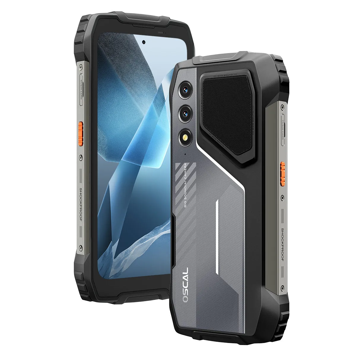 Oscal Pilot 1 6.67-Inch Stereo Loud Speaker & Dual-LED Flashlight 6 256GB MediaTek Helio G81 Octa-core 4G Ruggedized Cellphone