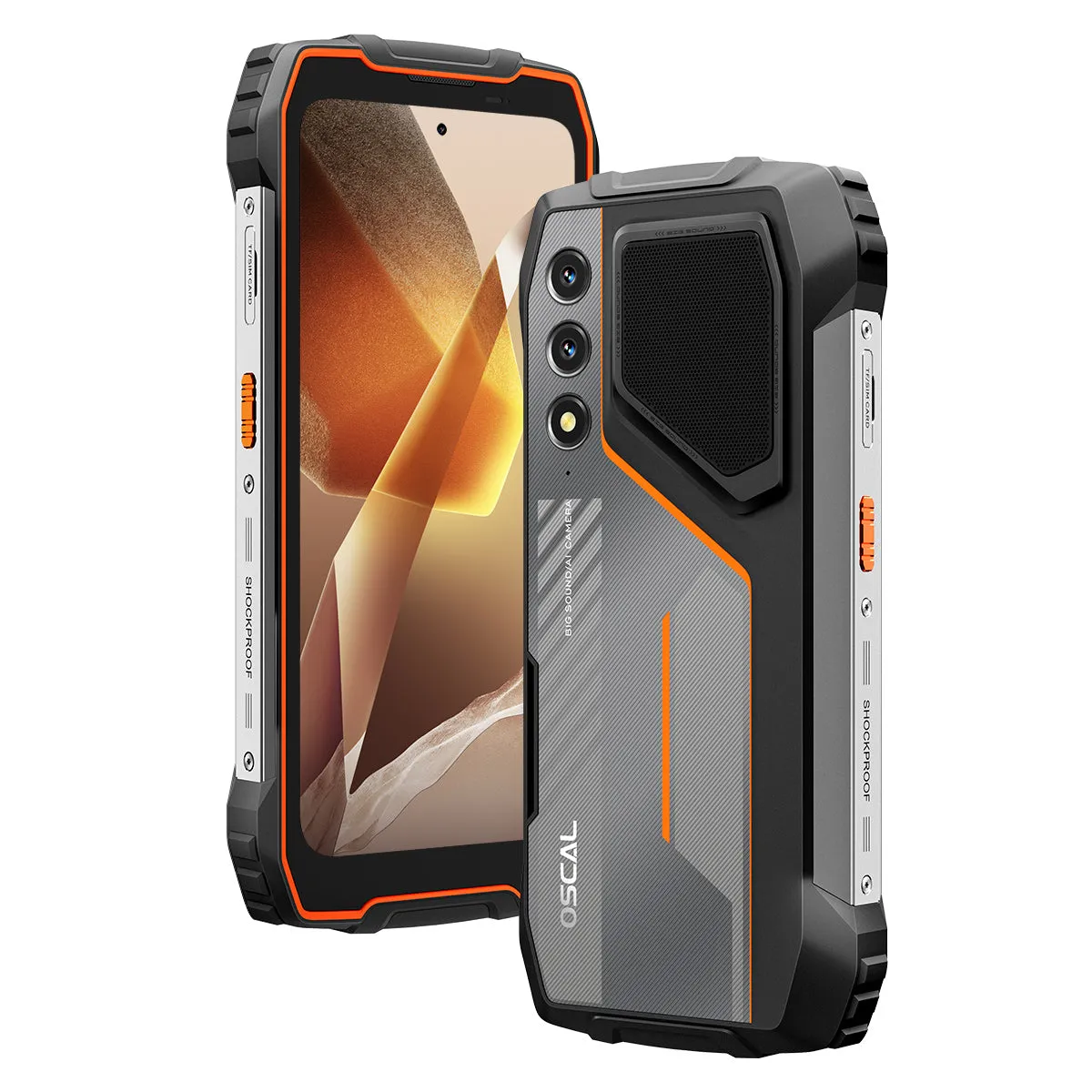 Oscal Pilot 1 6.67-Inch Stereo Loud Speaker & Dual-LED Flashlight 6 256GB MediaTek Helio G81 Octa-core 4G Ruggedized Cellphone