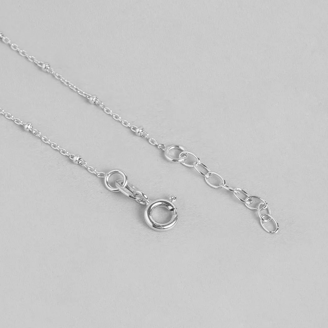 Pearl & Stone CZ 925 Sterling Silver Anklet