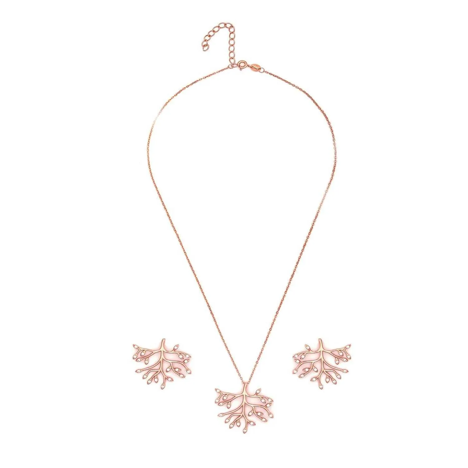 Perennial Tree Of Life 925 Silver Jewellery Set