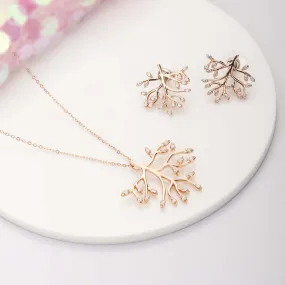 Perennial Tree Of Life 925 Silver Jewellery Set