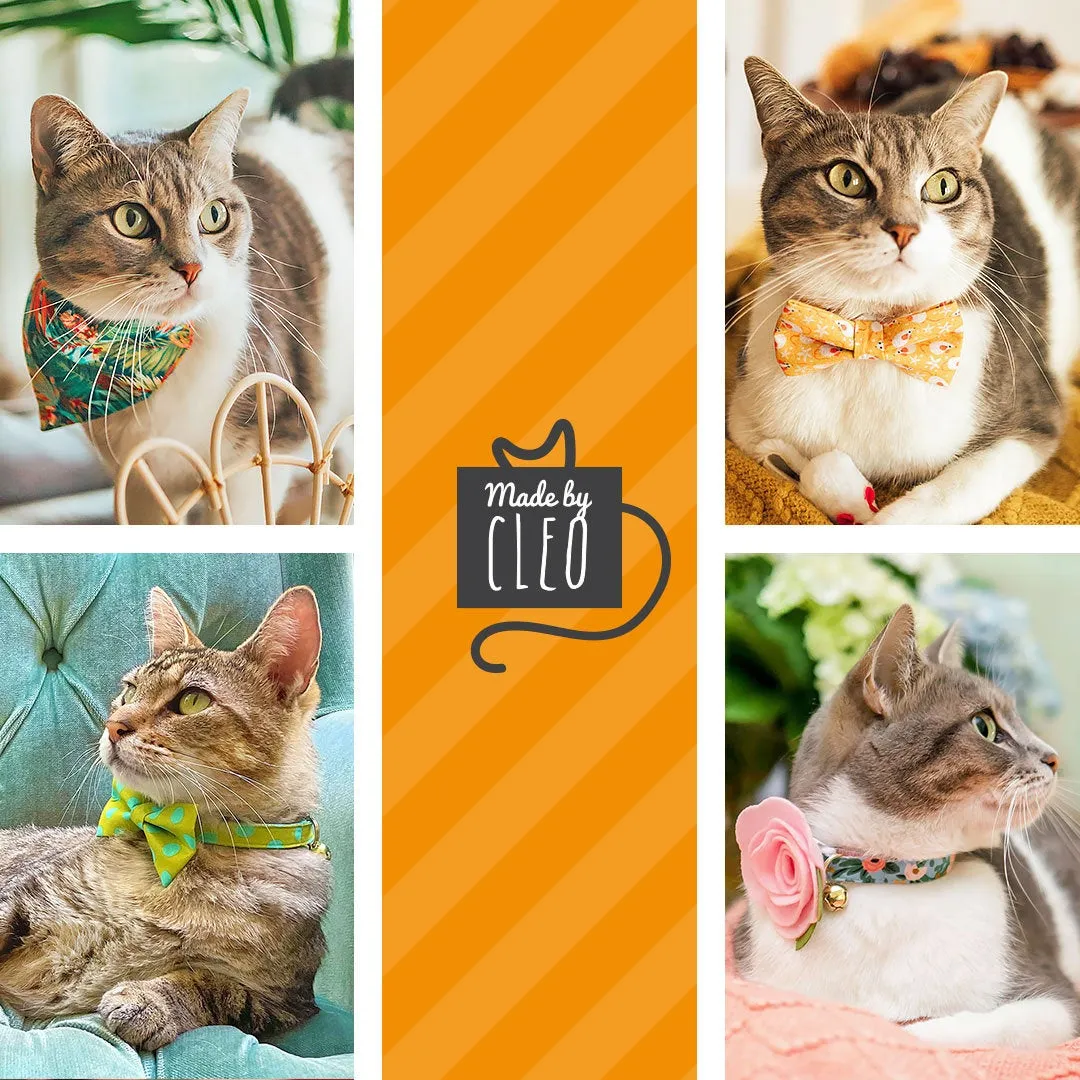 Pet Bow Tie - "Safari" - Animal Print Cat Bow Tie / Leopard, Cheetah, Exotic Cat, African, Tarzan / For Cats   Small Dogs (One Size)
