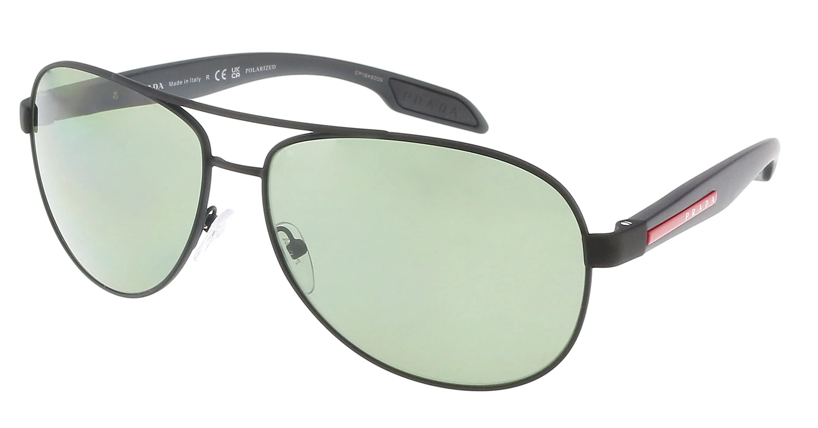 Prada Linea Rossa 0PS 53PS DG05X162 Black  Aviator Sunglasses