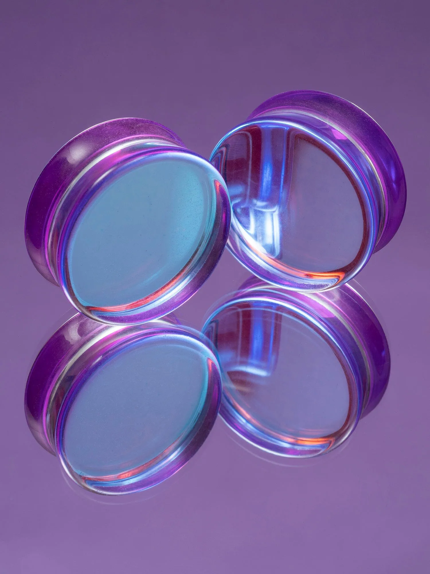 Purple Aurora Stone Plugs