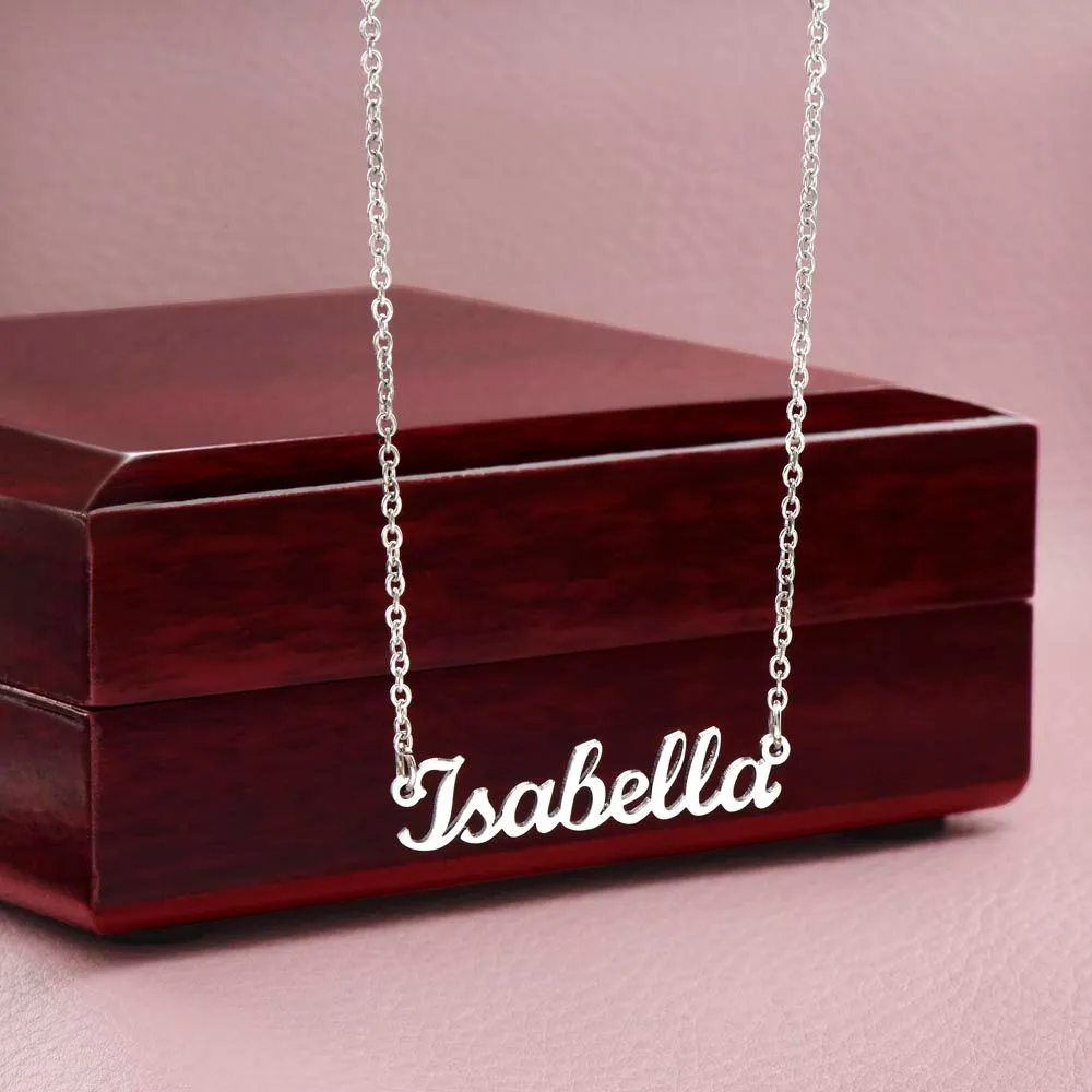 "Name your Intention" Necklace from our "Personalization" Collection