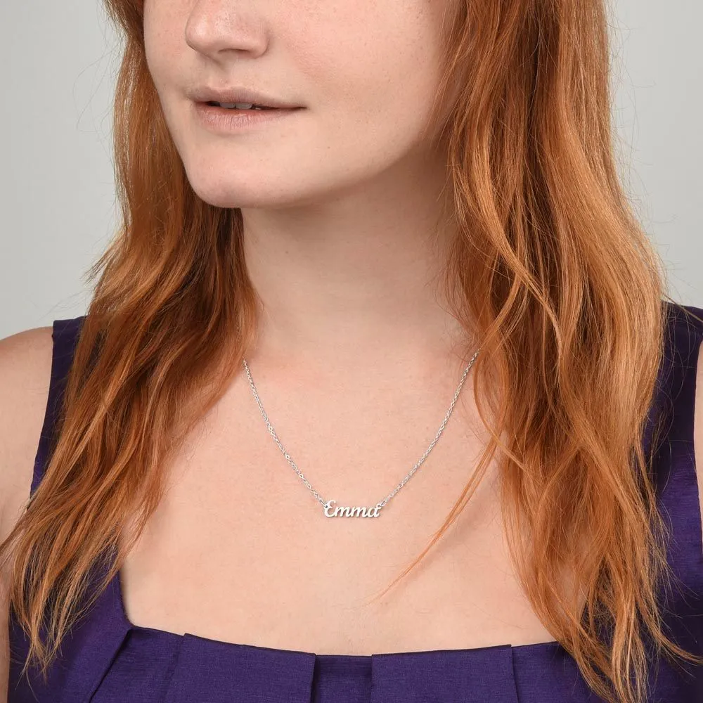 "Name your Intention" Necklace from our "Personalization" Collection