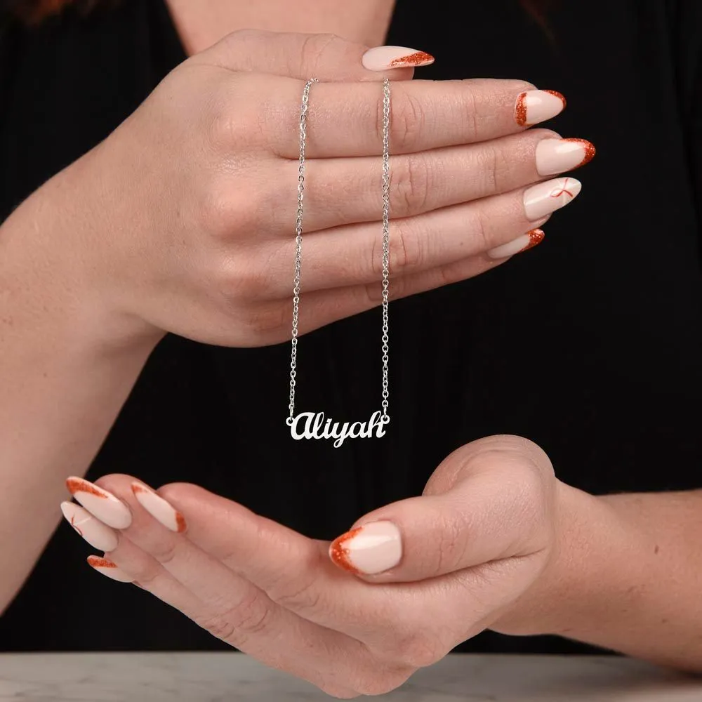 "Name your Intention" Necklace from our "Personalization" Collection