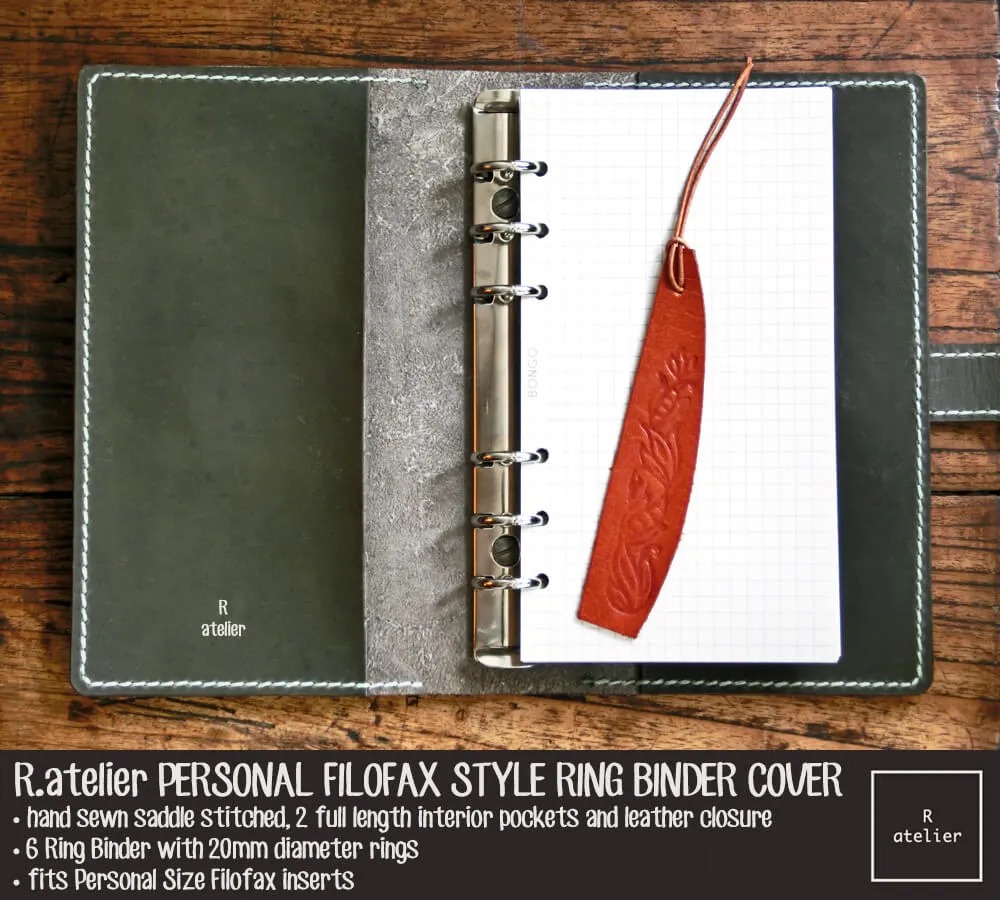 R.atelier Personal Filoflax Style Leather Folio
