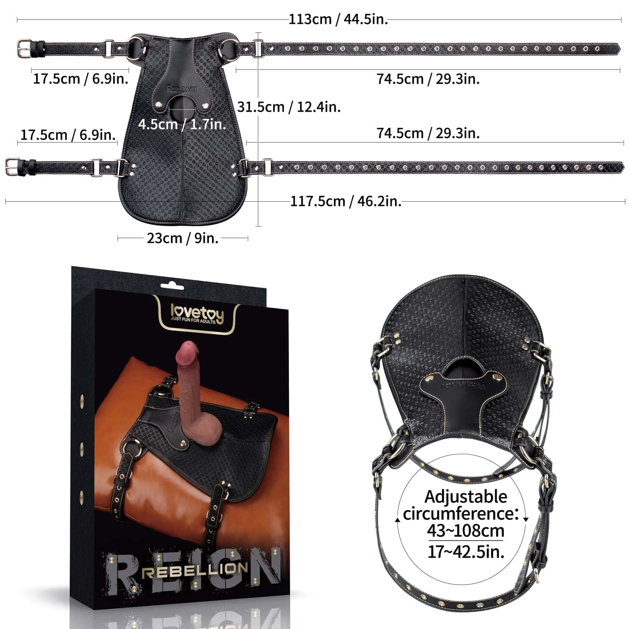 Rebellion Reign Dildo mount Saddle