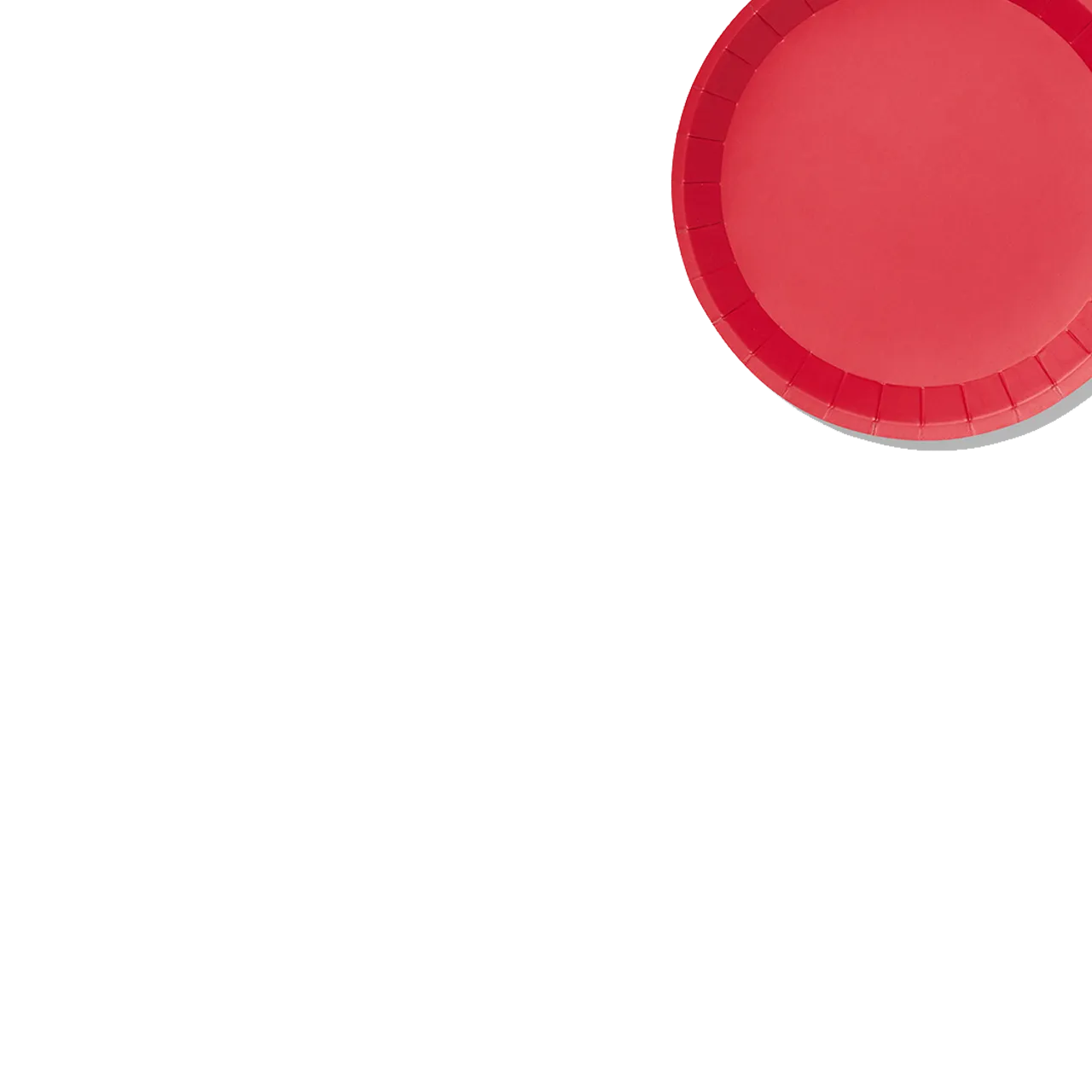 Red Classic Small Plates (10 per pack)