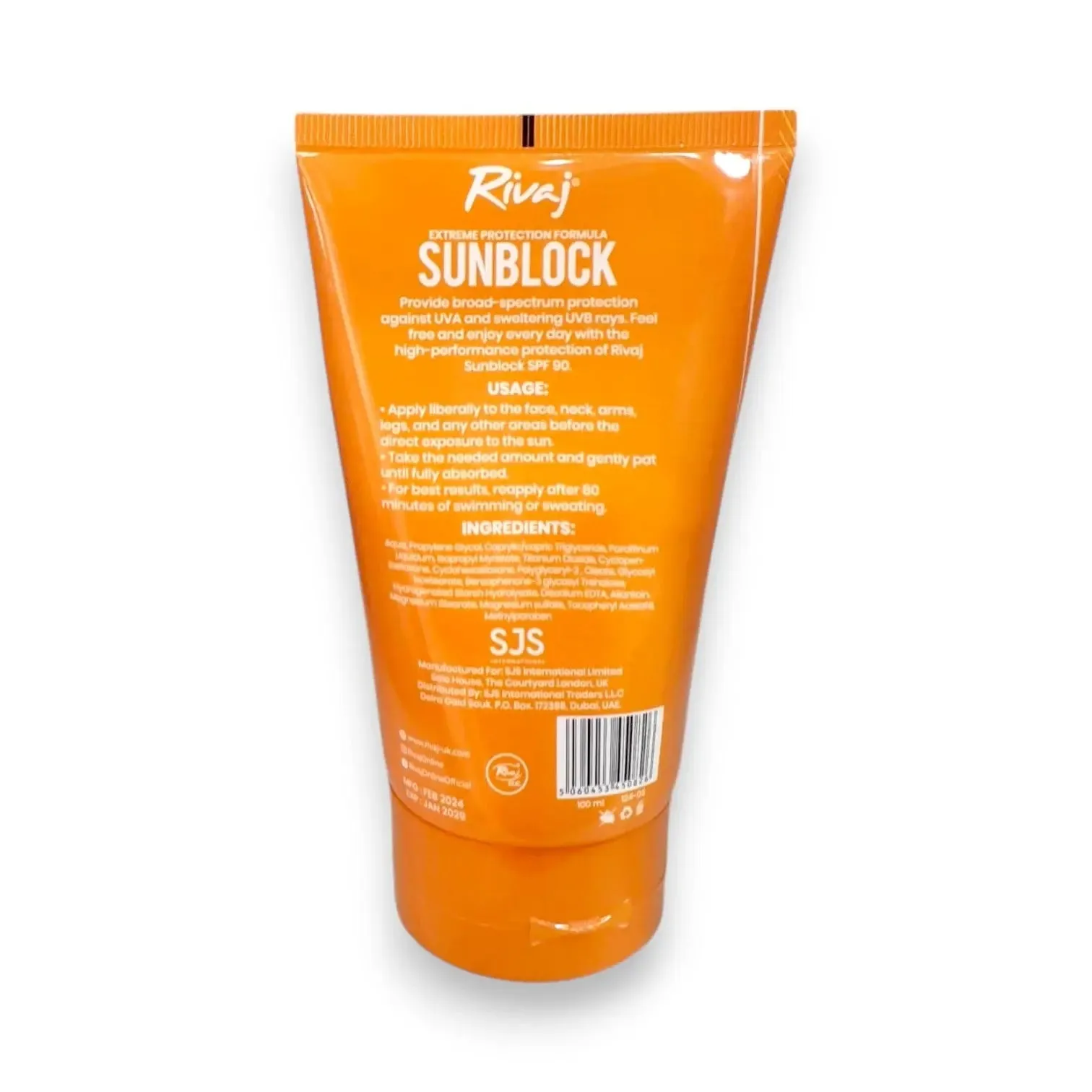 Rivaj Sunblock SPF 90 100ml