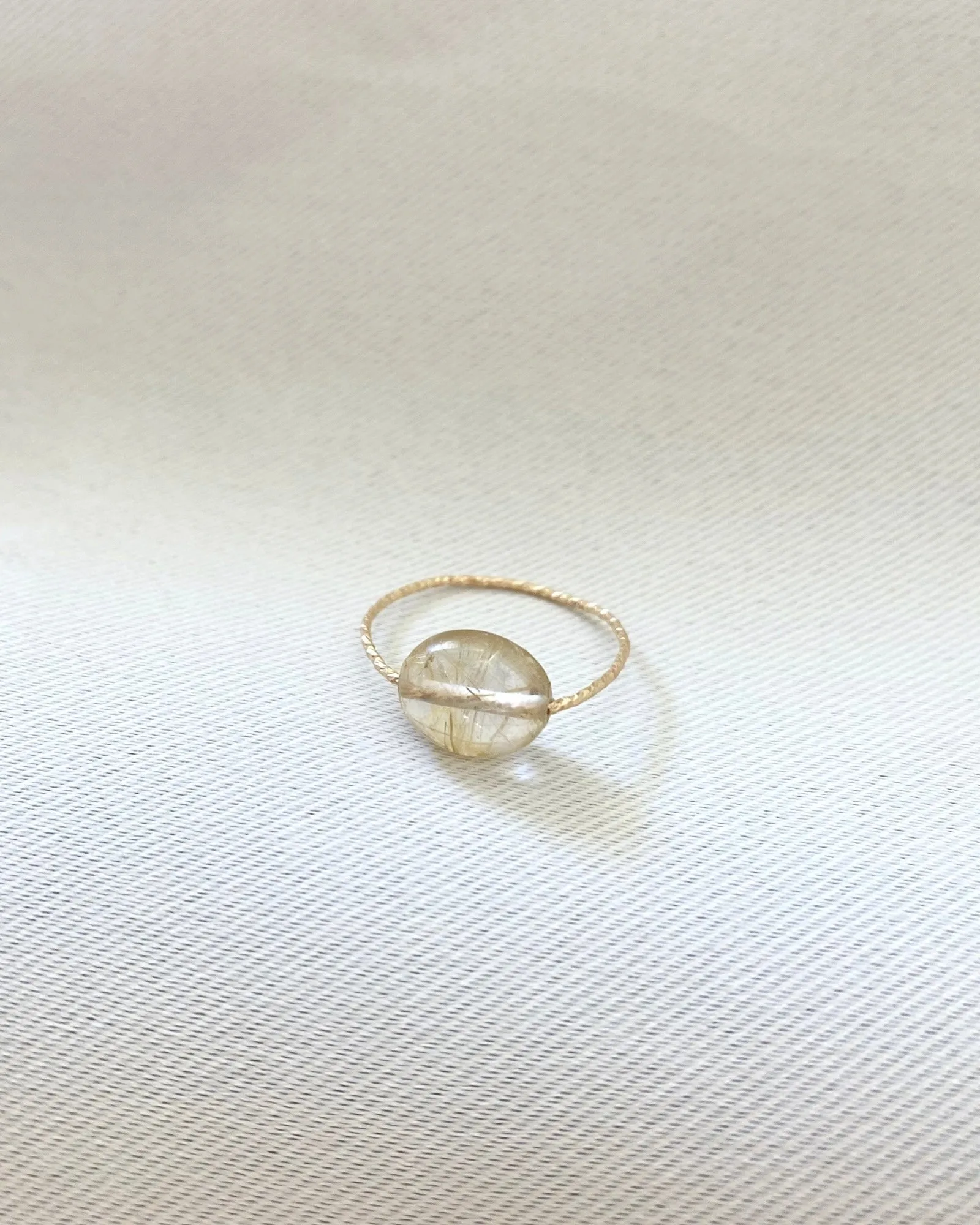 Rutile Quartz Daily Serenity Ring