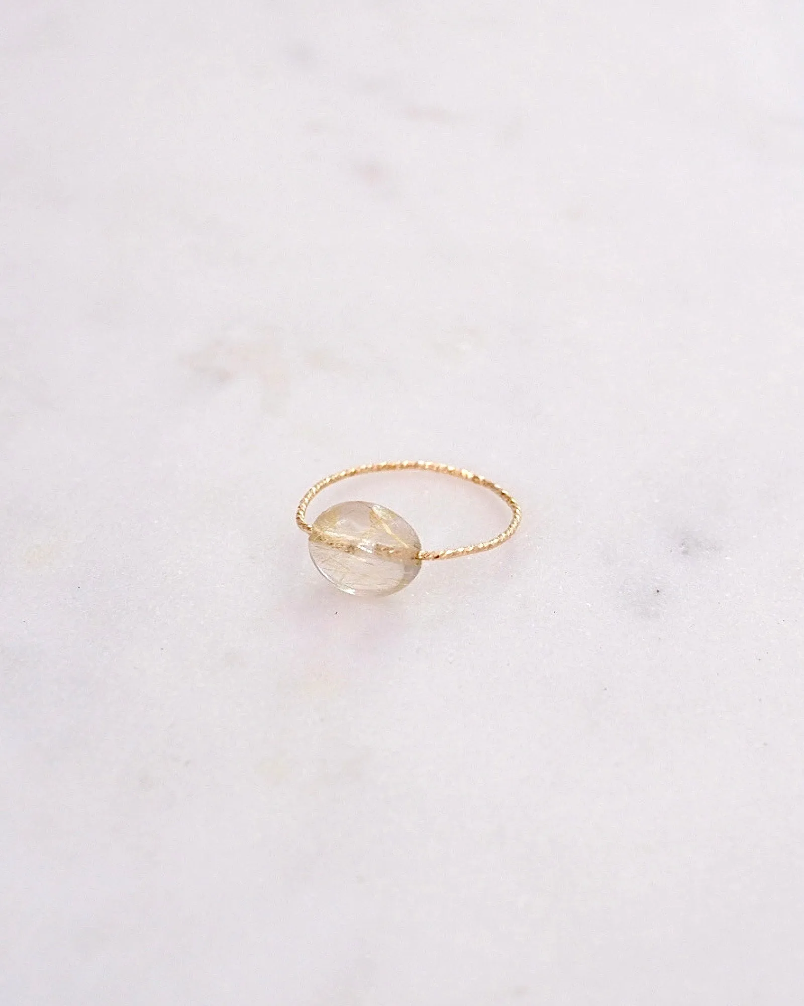 Rutile Quartz Daily Serenity Ring