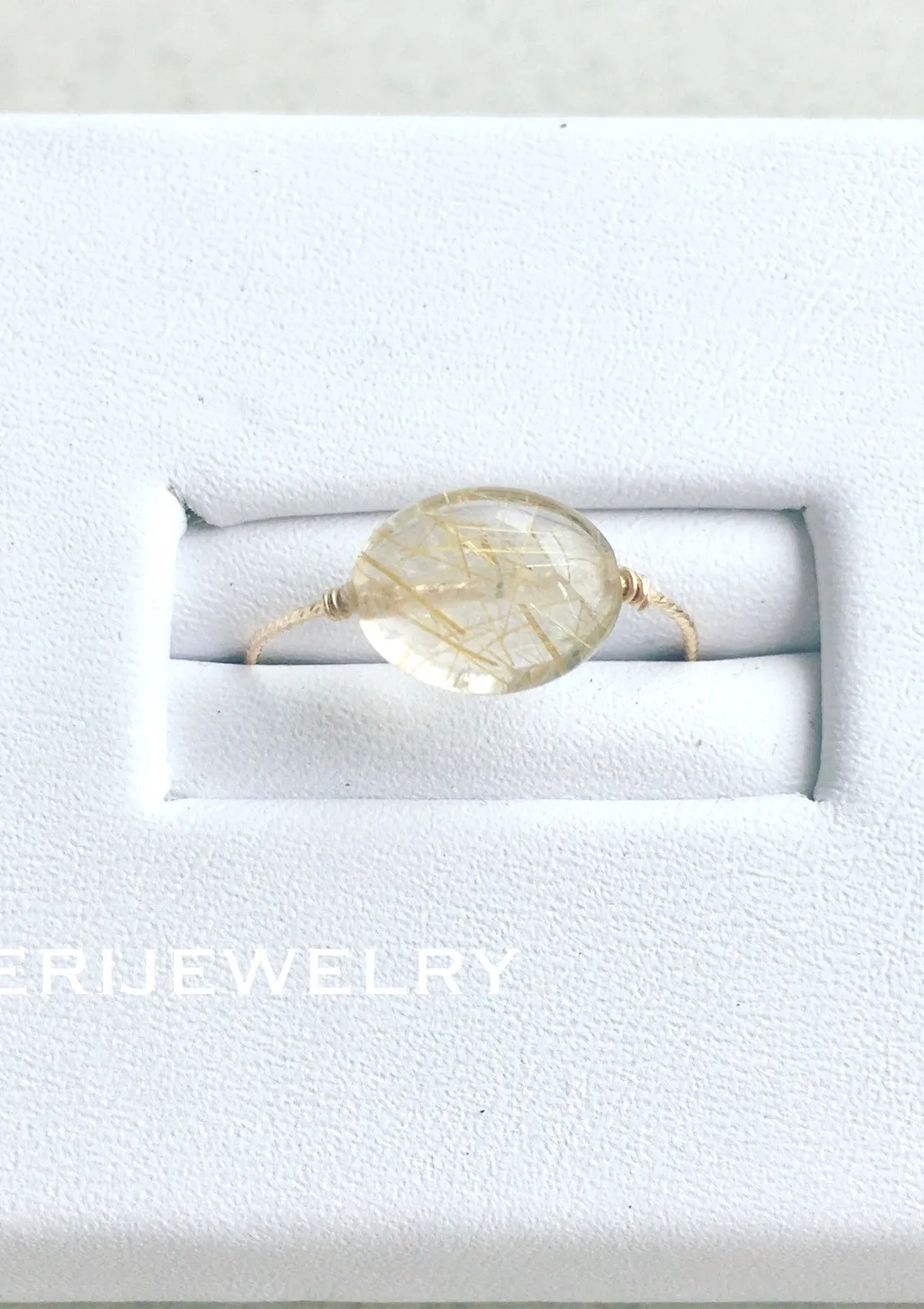 Rutile Quartz Daily Serenity Ring