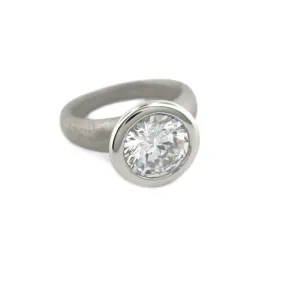 Series 42 | Arc Engagement Ring, Pd., 9 mm Mounting