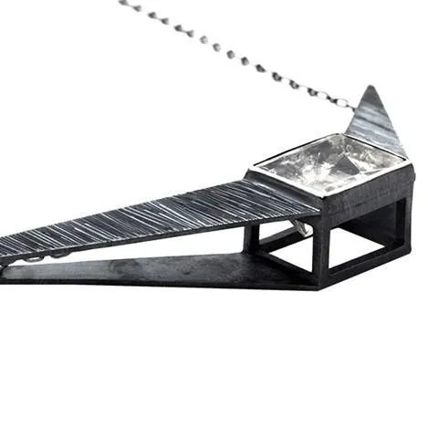 Soaring Lights Space Ship Necklace