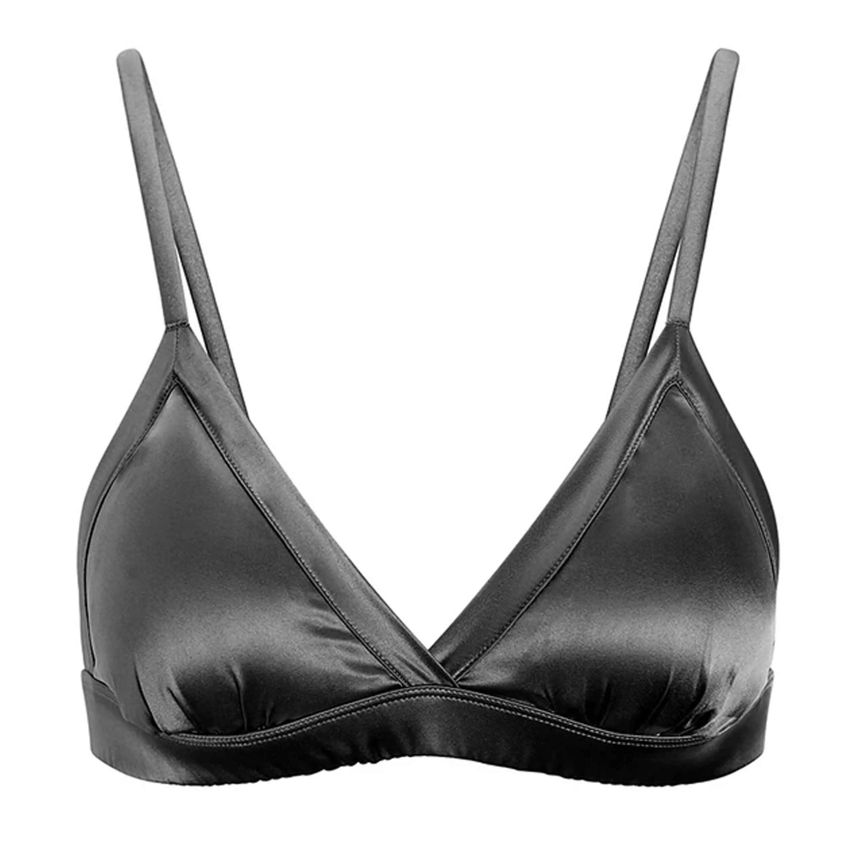 Steel Ring Silk & Stretchable Polyester French Bra With Removeable Pads