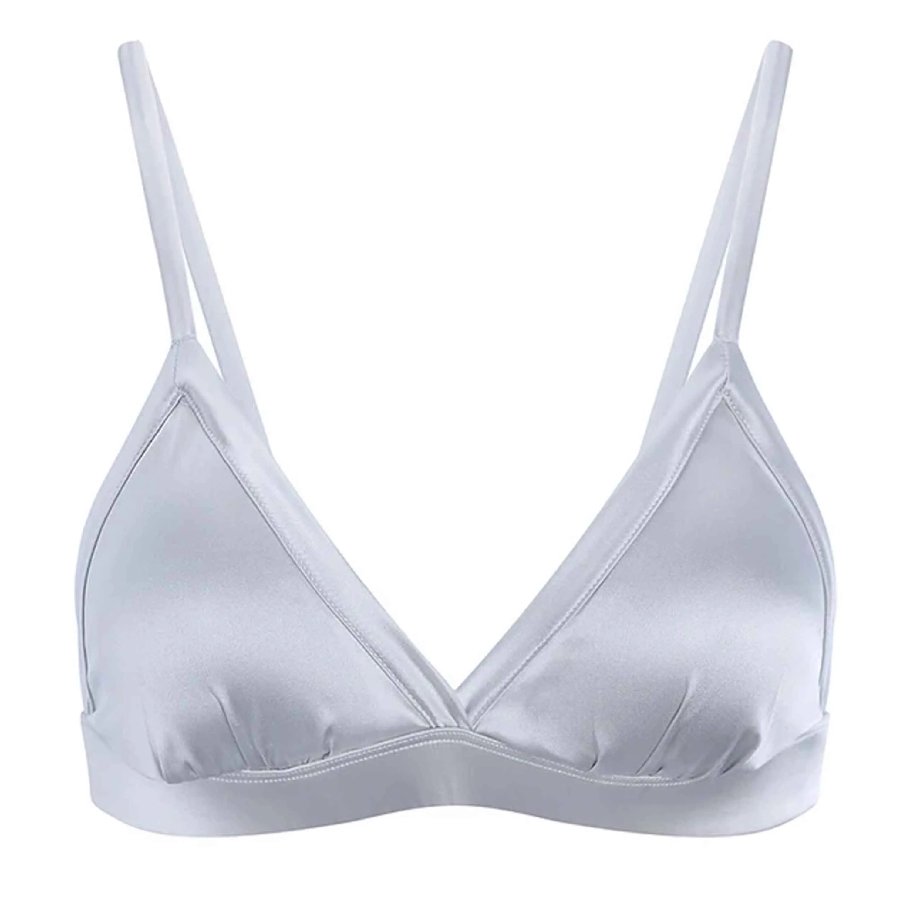 Steel Ring Silk & Stretchable Polyester French Bra With Removeable Pads