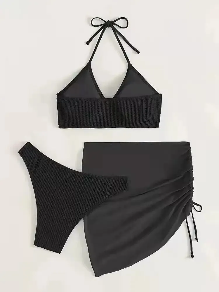 Summer Heat Brazilian Bikini Suits with Matching Skirt