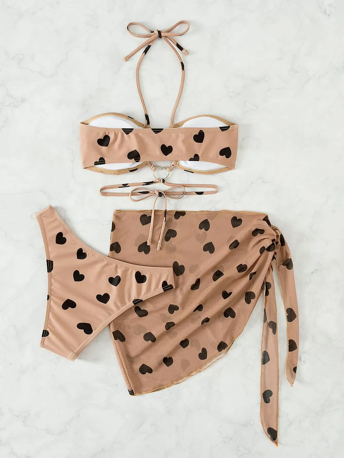 Summer Heat Brazilian Bikini Suits with Matching Skirt