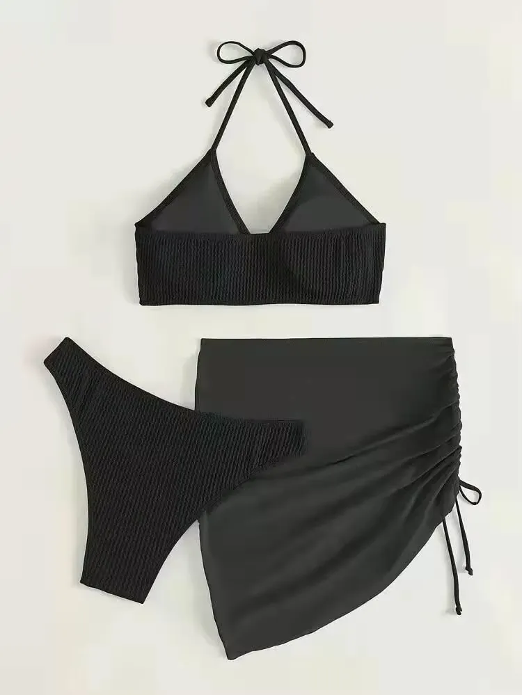 Summer Heat Brazilian Bikini Suits with Matching Skirt