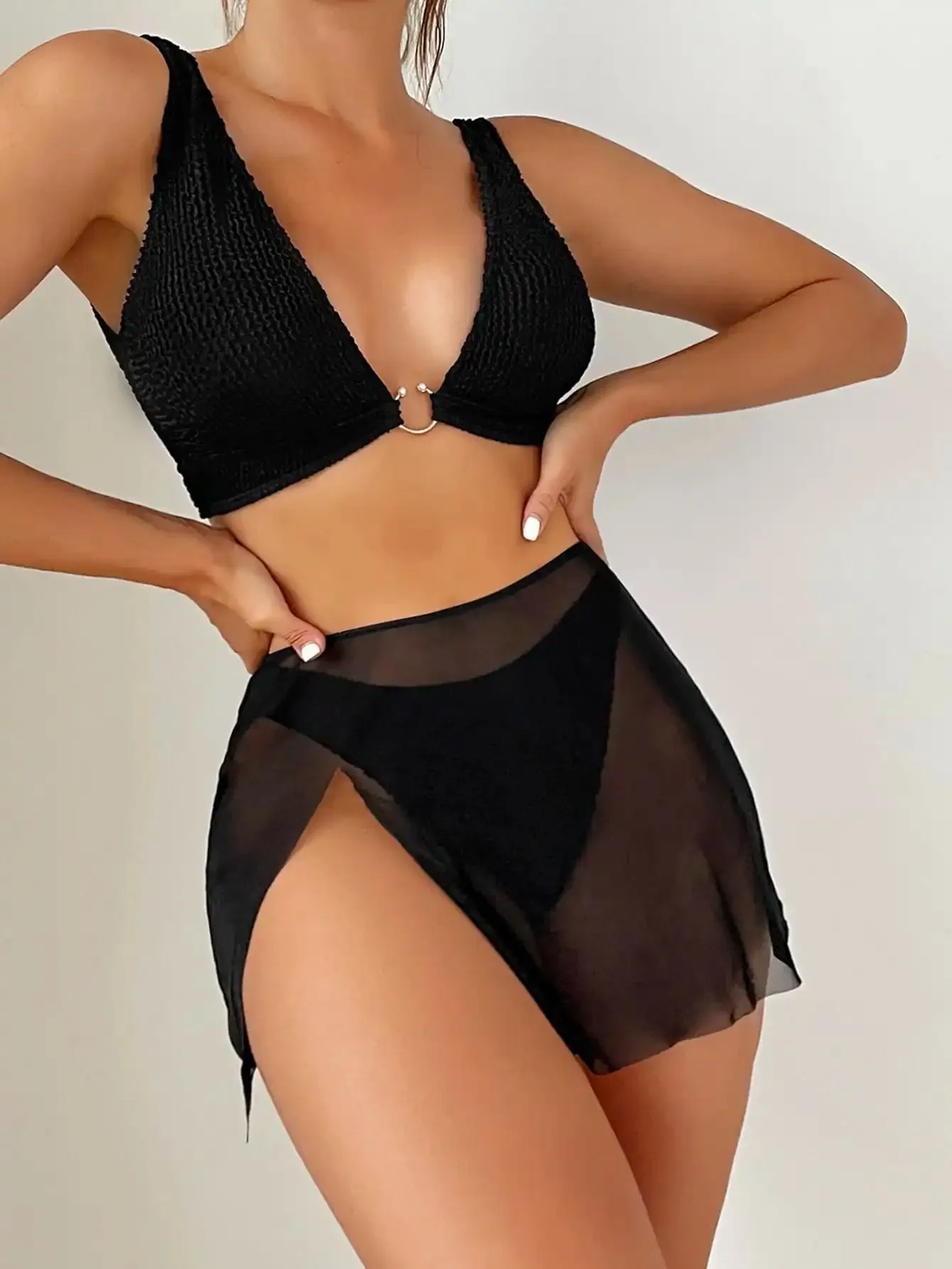 Summer Heat Brazilian Bikini Suits with Matching Skirt