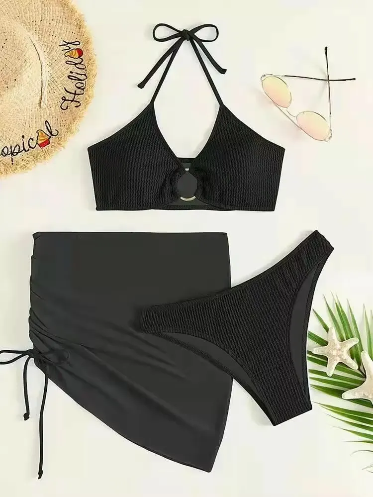Summer Heat Brazilian Bikini Suits with Matching Skirt