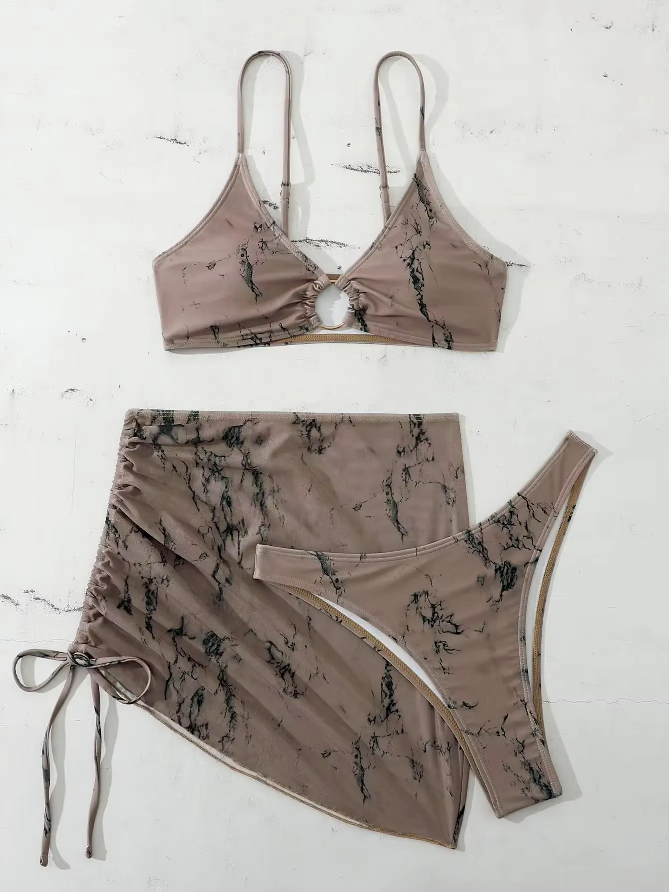 Summer Heat Brazilian Bikini Suits with Matching Skirt