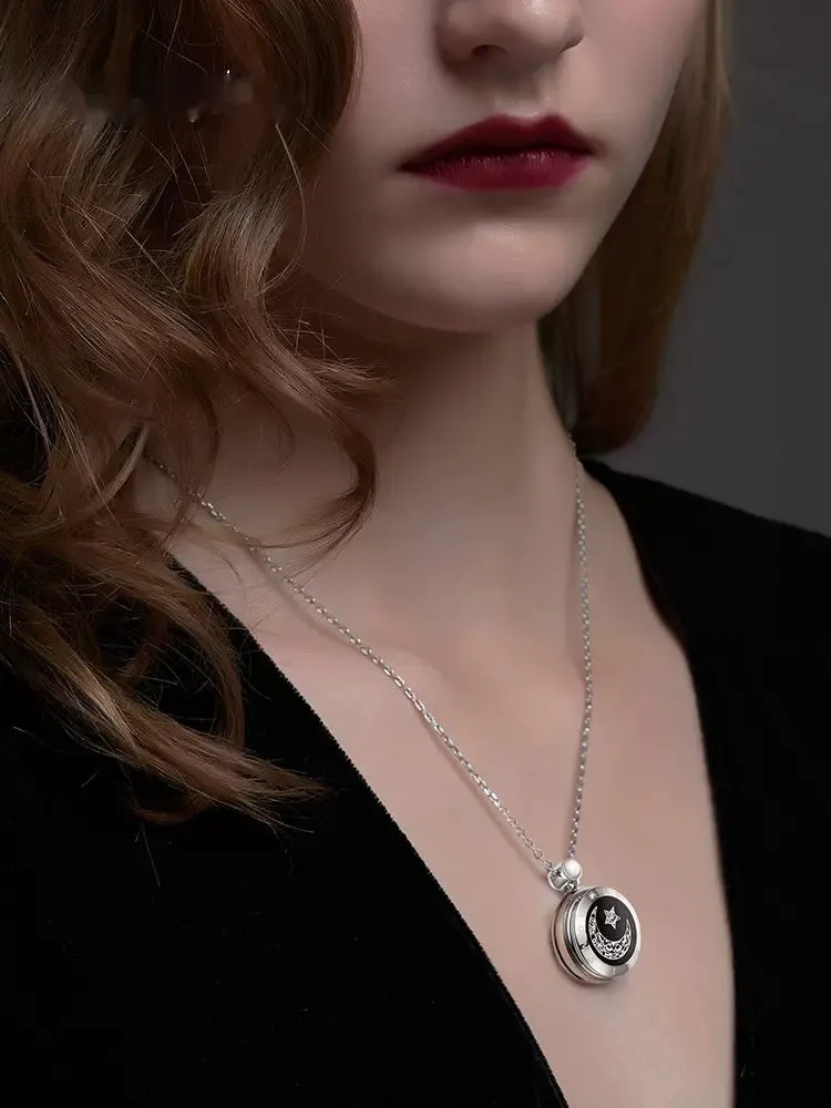 Sun and Moon Lovers Vibration Agate Pendant - Intelligent Connection Necklace