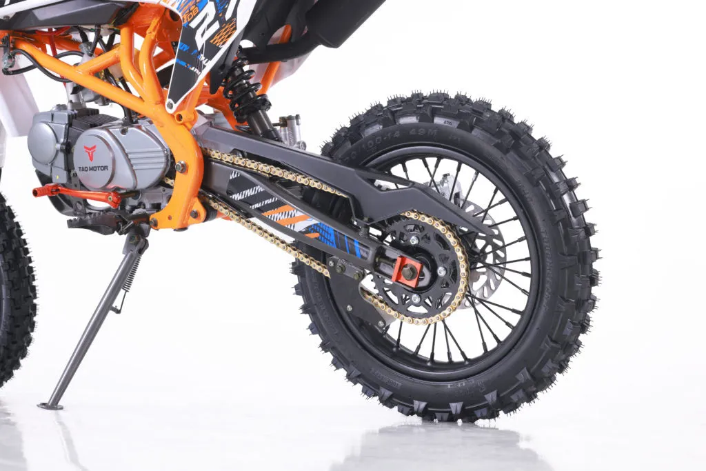 Tao ULTRA-PRO DB27 Deluxe Dirt/Pit Bike, 4 speed manual trans, 35-inch Seat Height Kick Start, Manual Trans. CA Legal