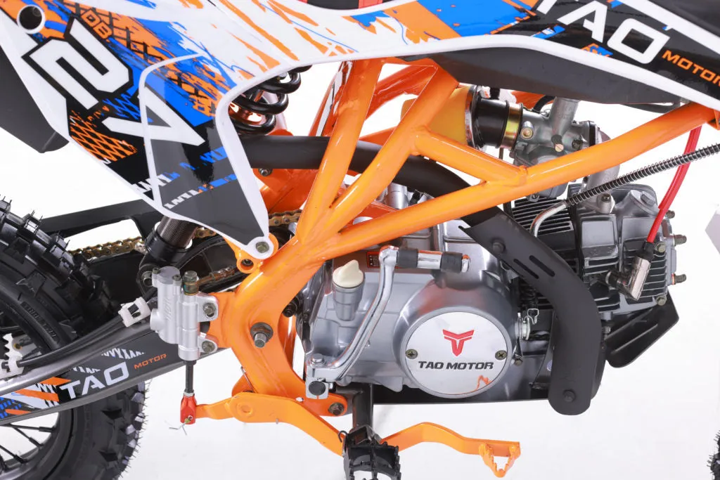Tao ULTRA-PRO DB27 Deluxe Dirt/Pit Bike, 4 speed manual trans, 35-inch Seat Height Kick Start, Manual Trans. CA Legal