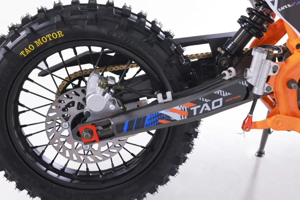 Tao ULTRA-PRO DB27 Deluxe Dirt/Pit Bike, 4 speed manual trans, 35-inch Seat Height Kick Start, Manual Trans. CA Legal