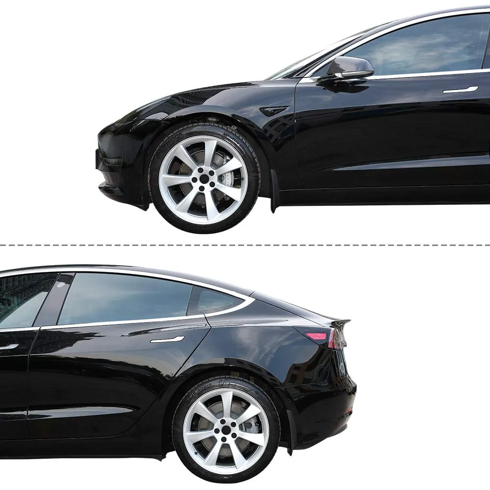 Tesla Model 3 Mud Flaps/Splash Guards (Set of Four)