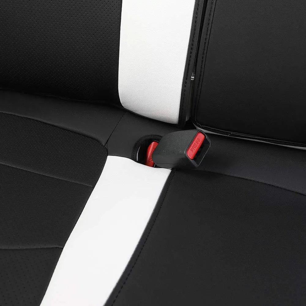 Tesla Model 3 Red Leather Seat Covers