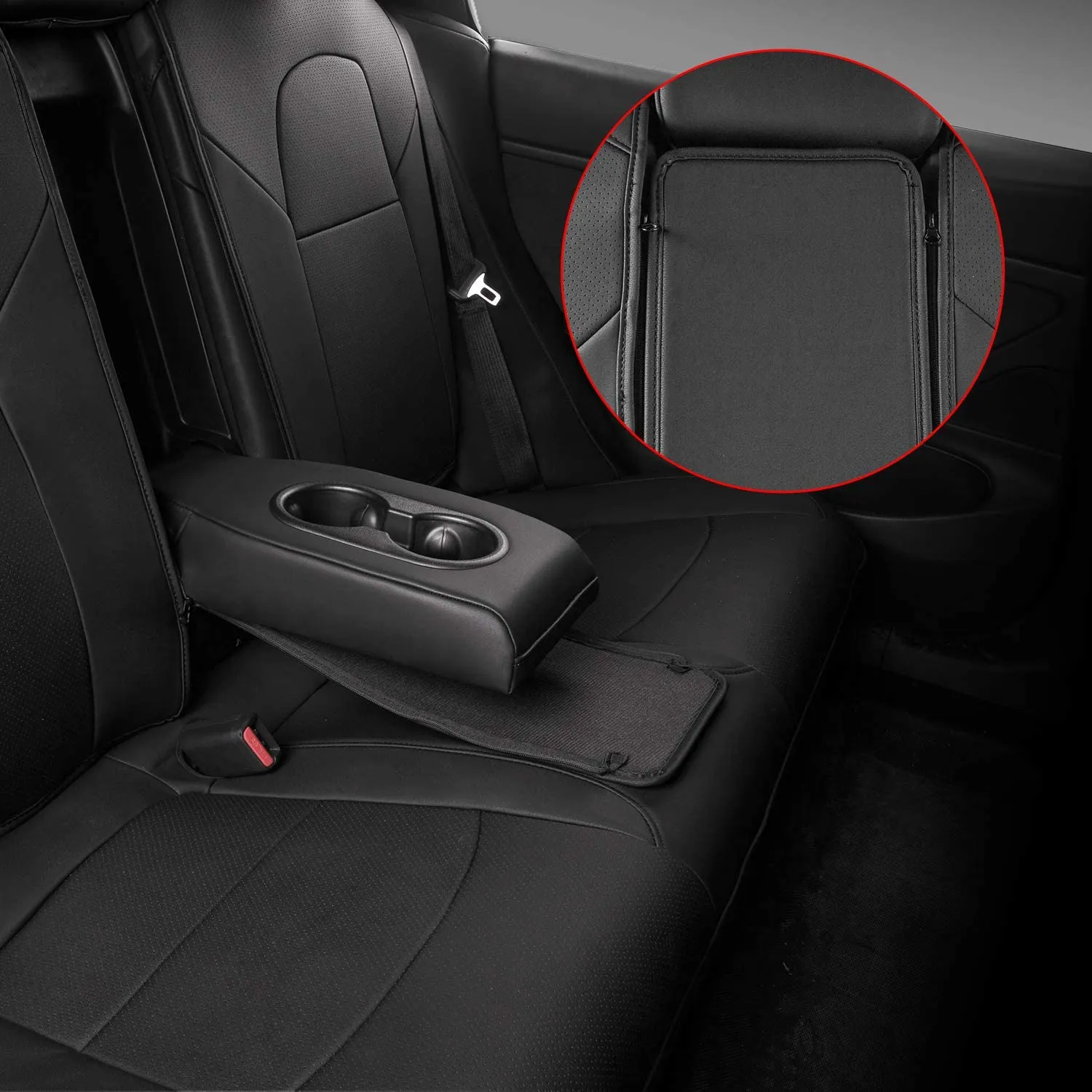 Tesla Model 3 Red Leather Seat Covers