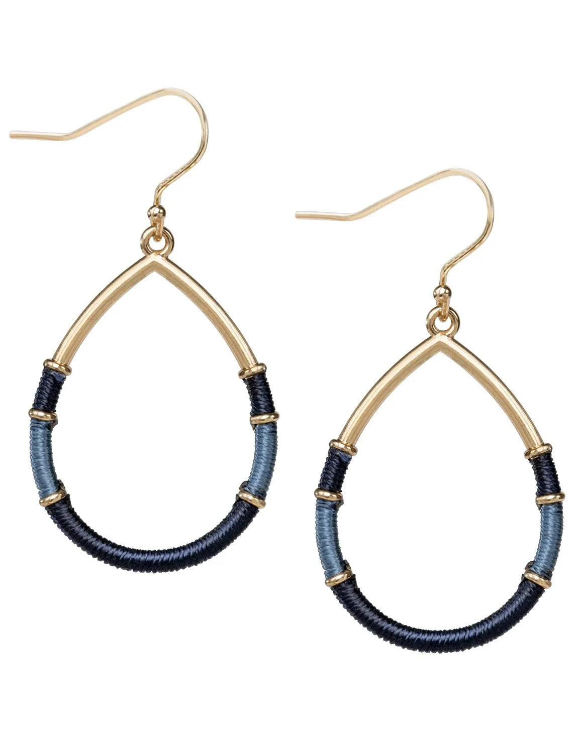 Thread Wrap Teardrop Earring